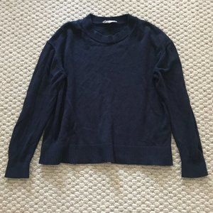 Everlane Blue Crew Neck Sweater